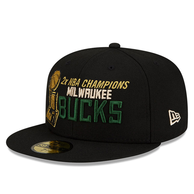 TOPI BASKET NEW ERA 59Fifty Multi Champions Milwaukee Bucks Cap